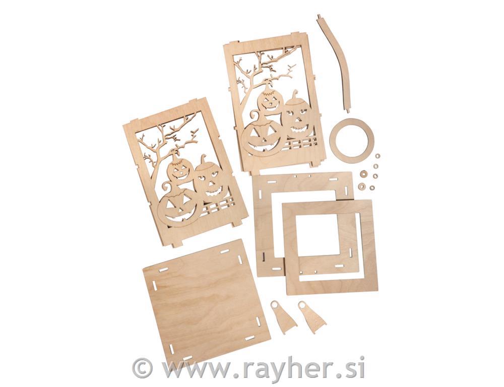 Sestavljanka lanterna buča 15 delna 15,3x15,3x26,5 cm
