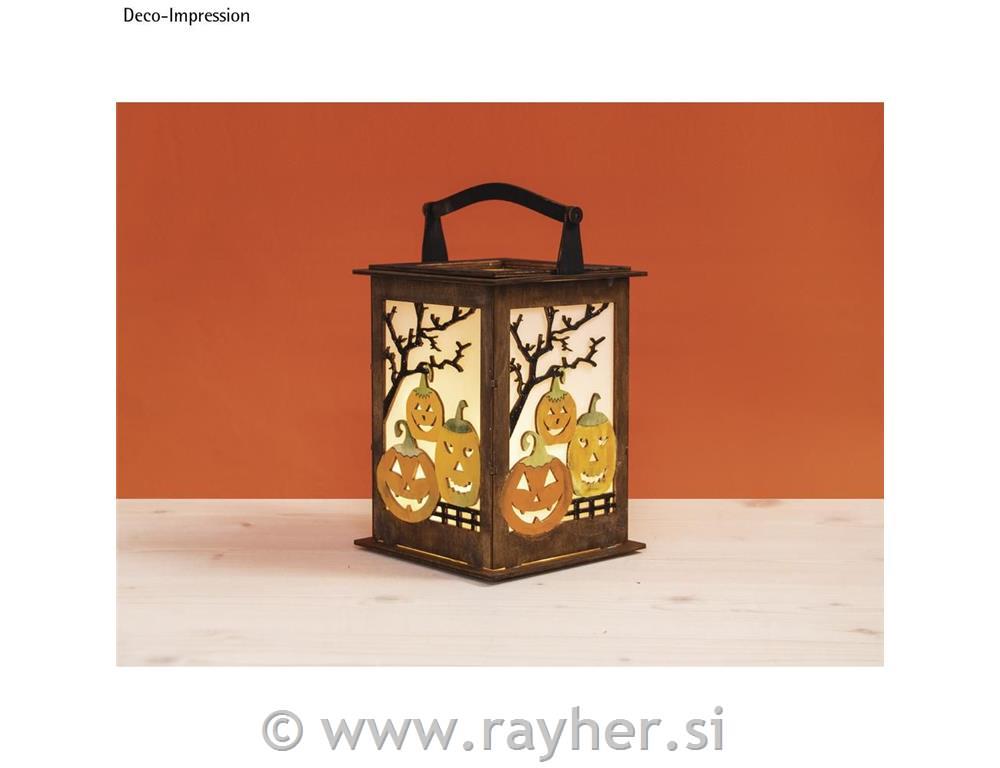 Sestavljanka lanterna buča 15 delna 15,3x15,3x26,5 cm