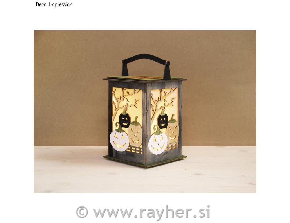 Sestavljanka lanterna buča 15 delna 15,3x15,3x26,5 cm