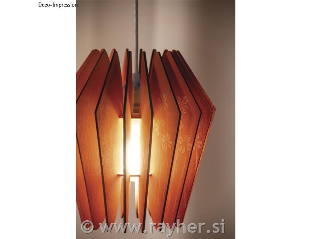 Wood lamella lamp Copenhagen,FSCMixCred22x22x23.5cm, 20-part, box 1Setnatural