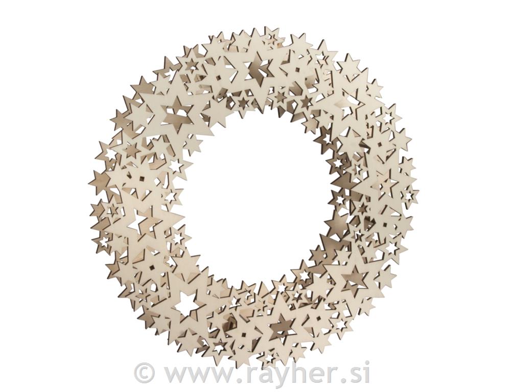 Sestavljanka venec zvezde 35 cm 10 delni
