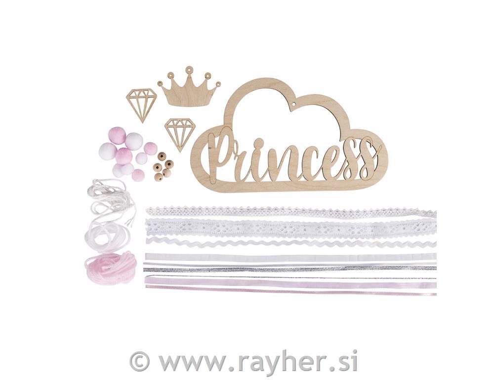 Kreativni set "Princess", pink, drveni o