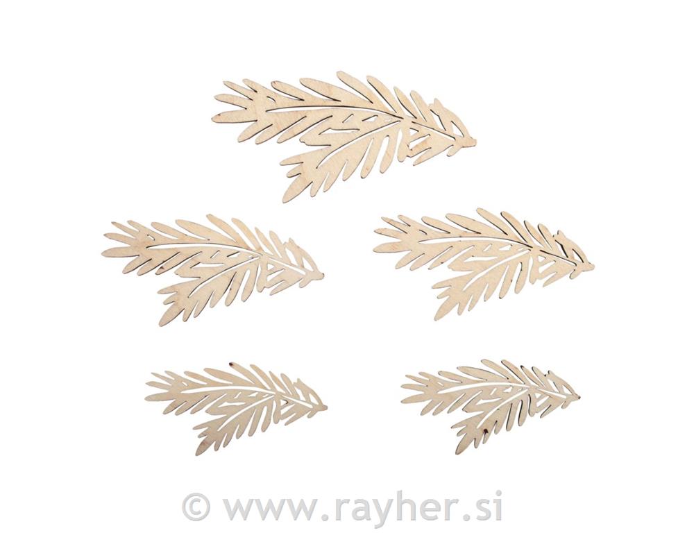 Drveni ukras, Vejice smreke, 8.7-13cm, 5