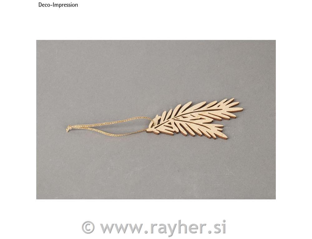 Drveni ukras, Vejice smreke, 8.7-13cm, 5