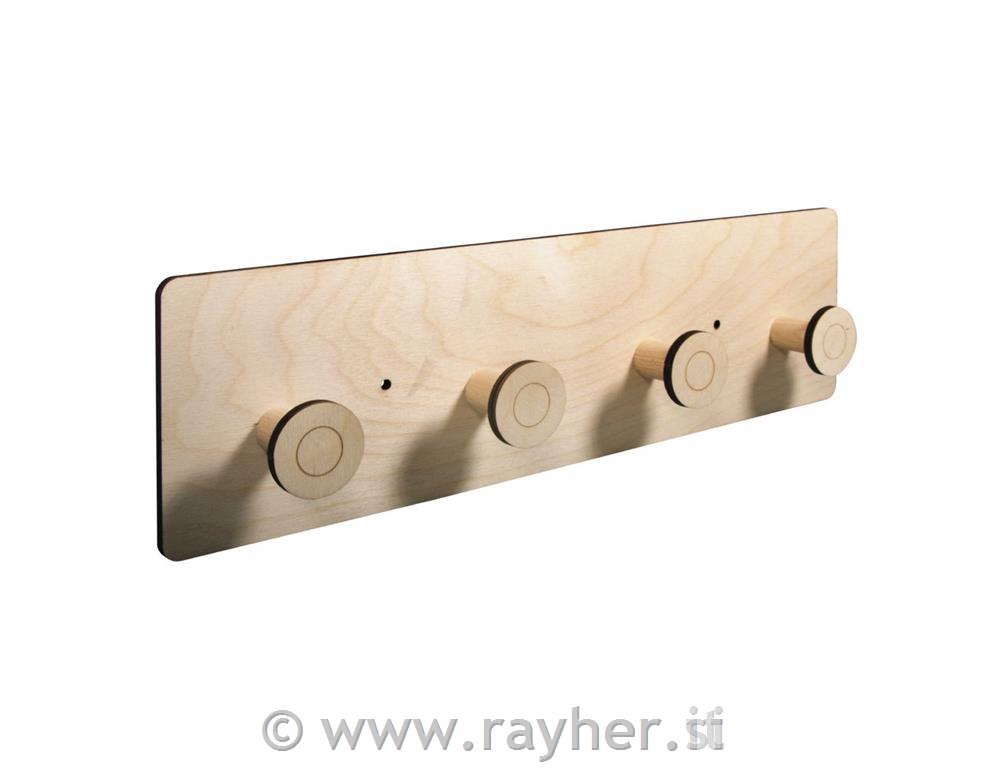 Lesen obešalnik, natur, 42x12x4.5cm, 9-delni set