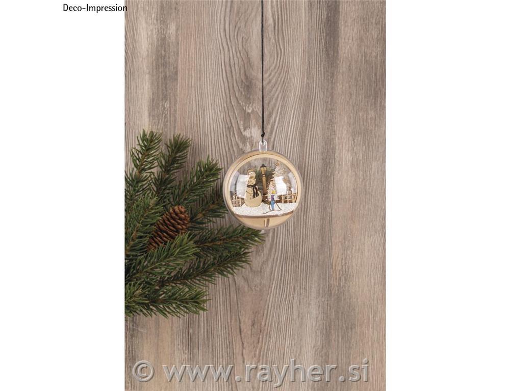 Laserski izrez 3D za u kuglu, 7.5cm, Sni