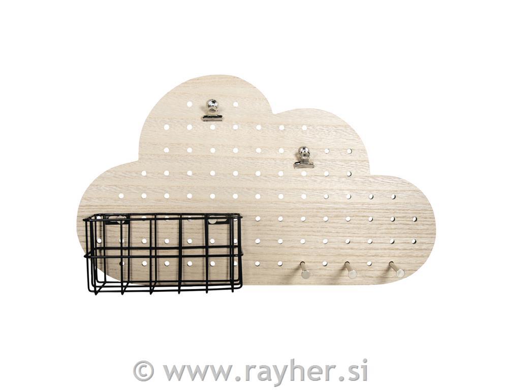 Pin & Peg set, Oblak, 40x10x23.5cm