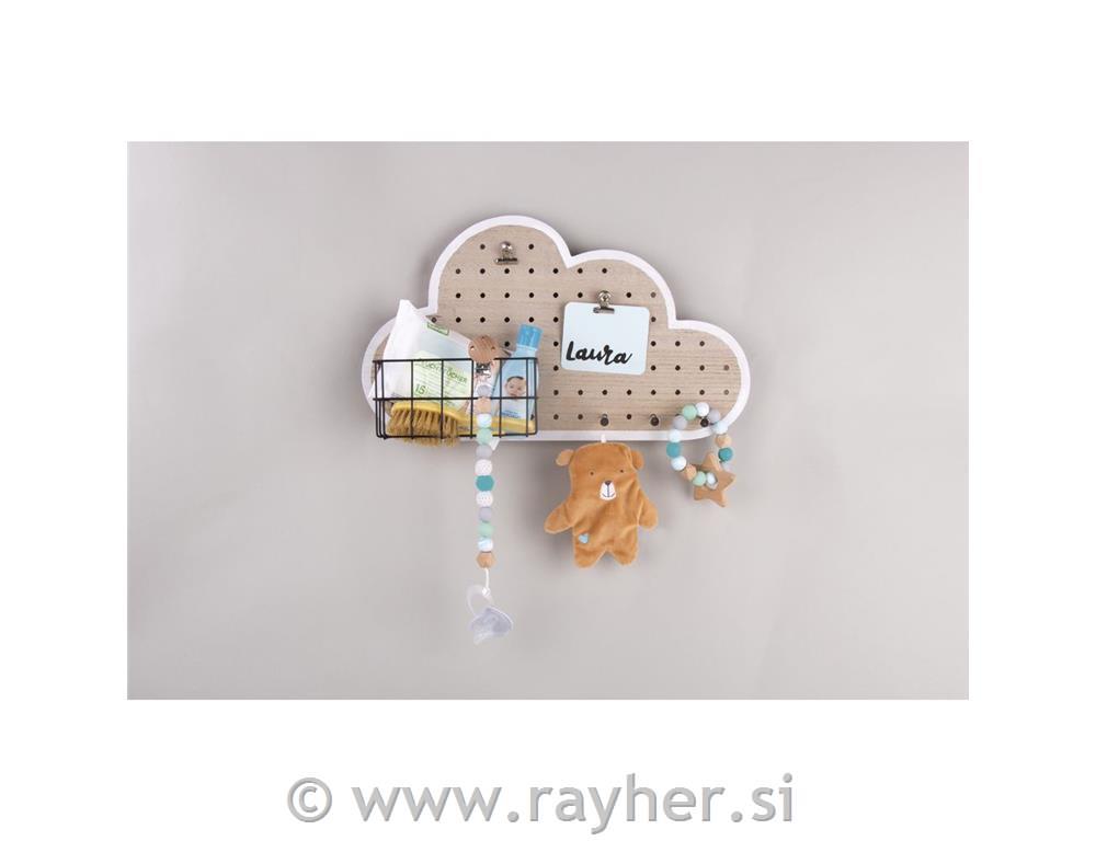Pin & Peg set, Oblak, 40x10x23.5cm