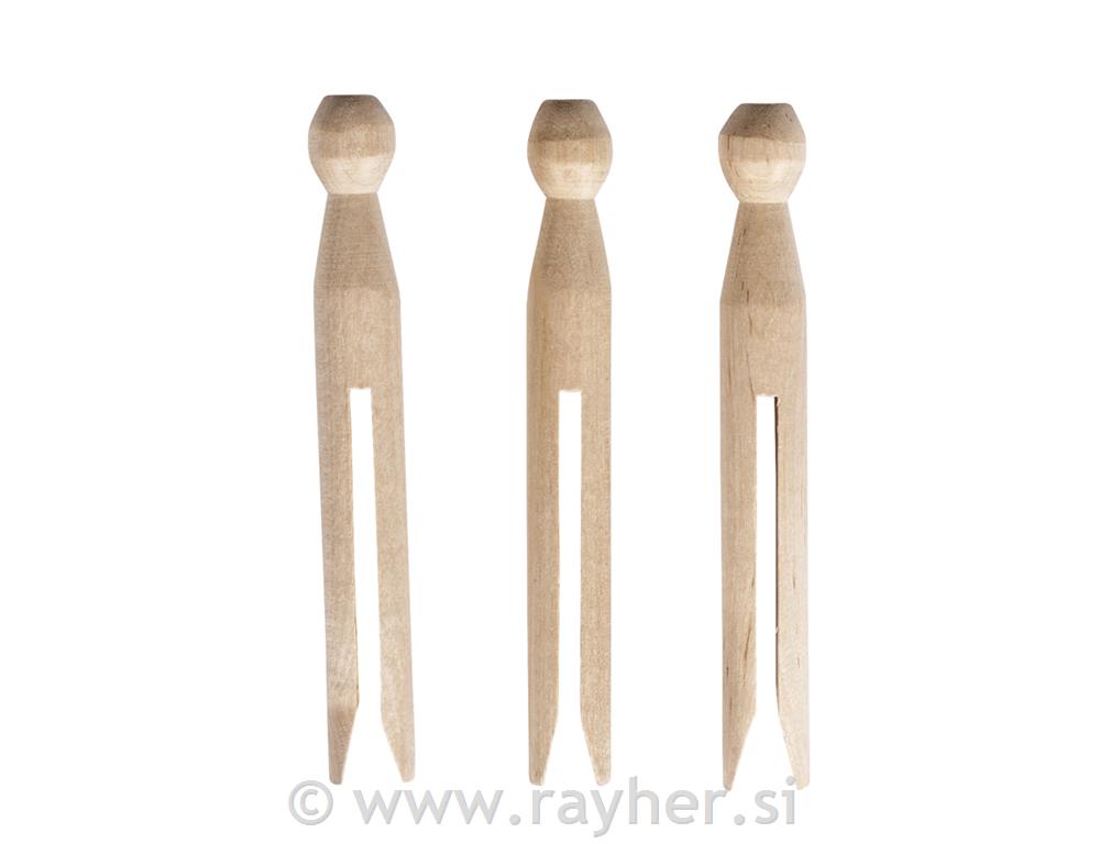 Drvene štipaljke, 11cm, set 10