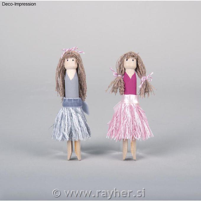 Drvene štipaljke, 11cm, set 10