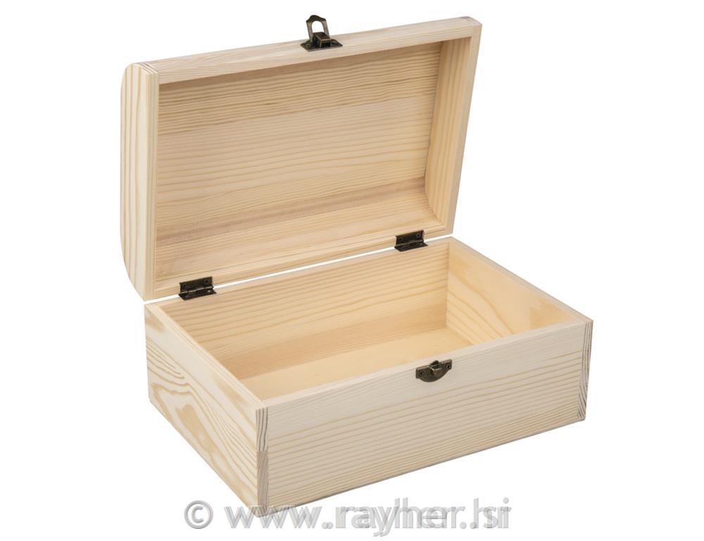 Drveni kofer s metalno ručico,24,5x16,5x11,5cm