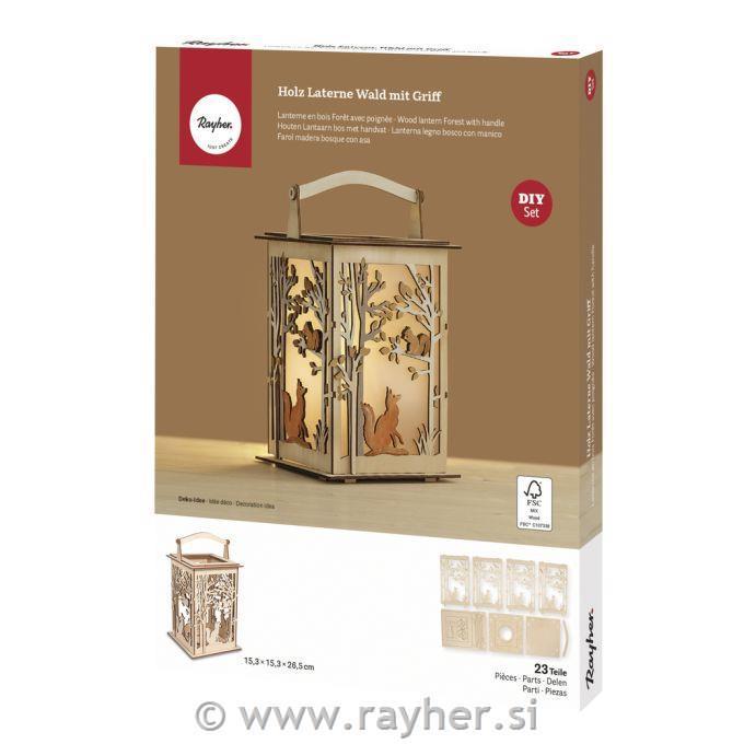 Wood lantern Forest 23 pcs
