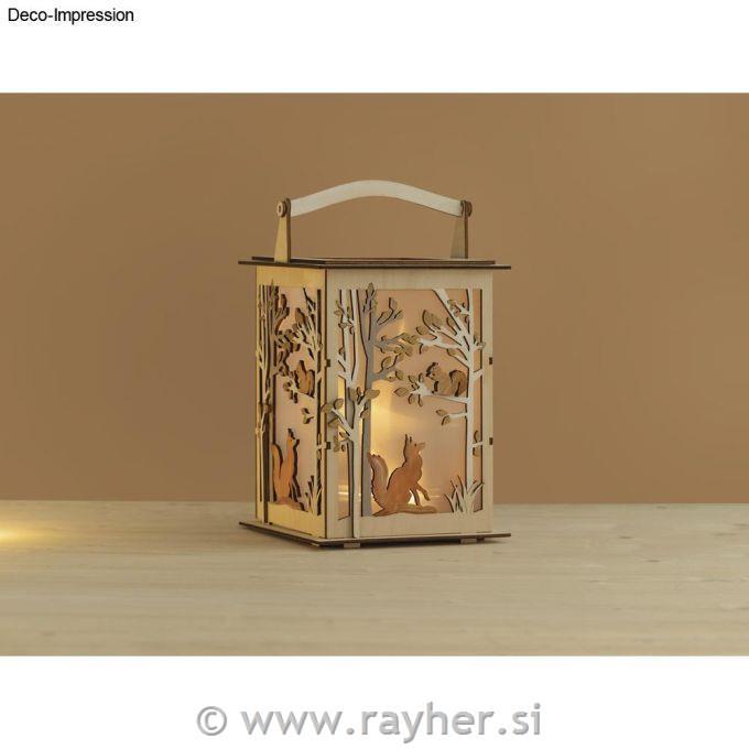 Wood lantern Forest 23 pcs