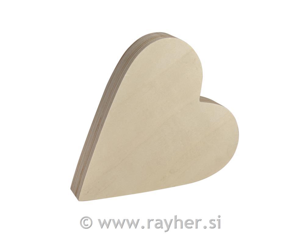 Drveno srce,20x18,5x2,7 cm