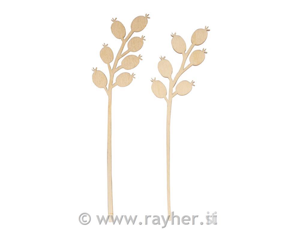 Drveni ukras, 19 i 20 cm, set 2