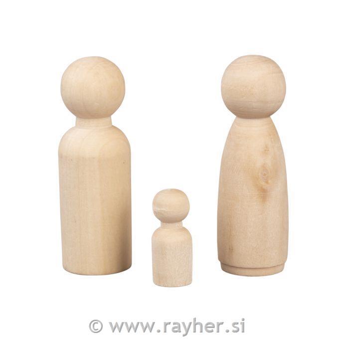 Drvene figure 3,3+7,7cm set 3