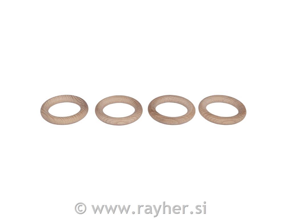Drveni prstenovi 5,5 cm, set 4