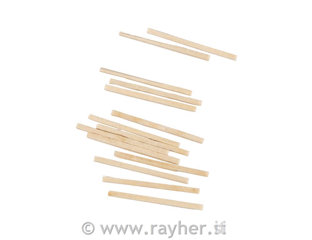 Lesene palčke, 2 mm, naravne, 4,3 cm, 550 kom, FSC