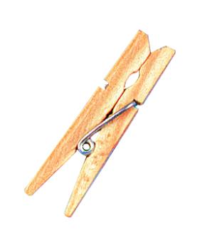 Drvene štipaljke, mini, 2.5 cm, prirodne,
