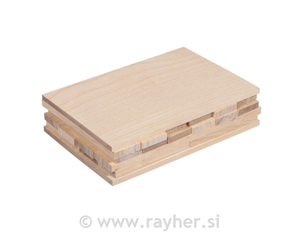 Wood pen blank + plank set 34