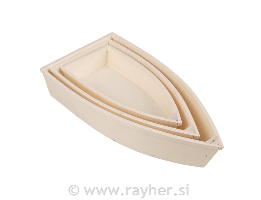 Wooden boats set 3