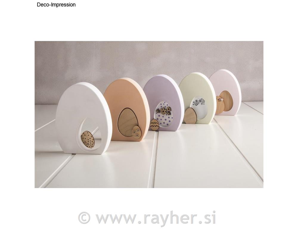 Drvena silueta jajeta 2-8 cm set 9