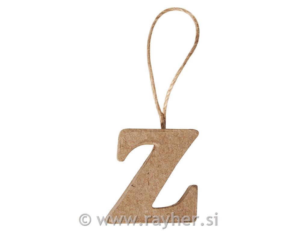 Pismo od pap. mase "Z", 4x3.5x1cm, za vješanje
