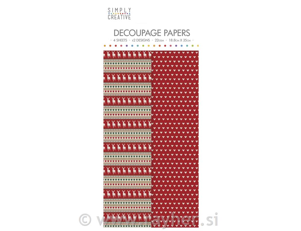 Decoupage papir, Jeleni