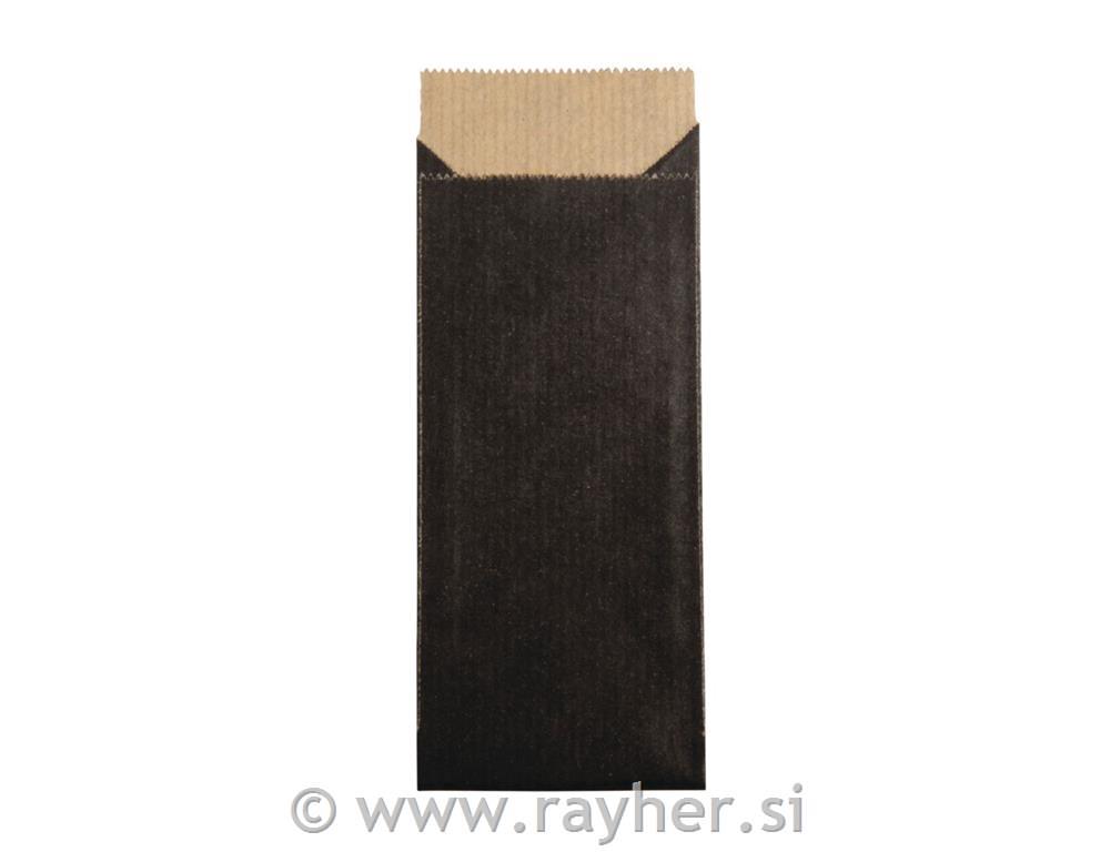 Vrečke papirnate 5,3x11,5 cm 60g, 50 kosov, črne