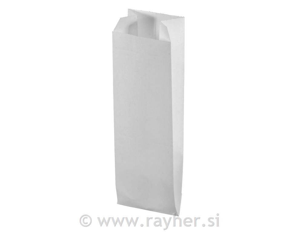 Vrečke papirnate, bele, 7x24 cm, 20 kosov