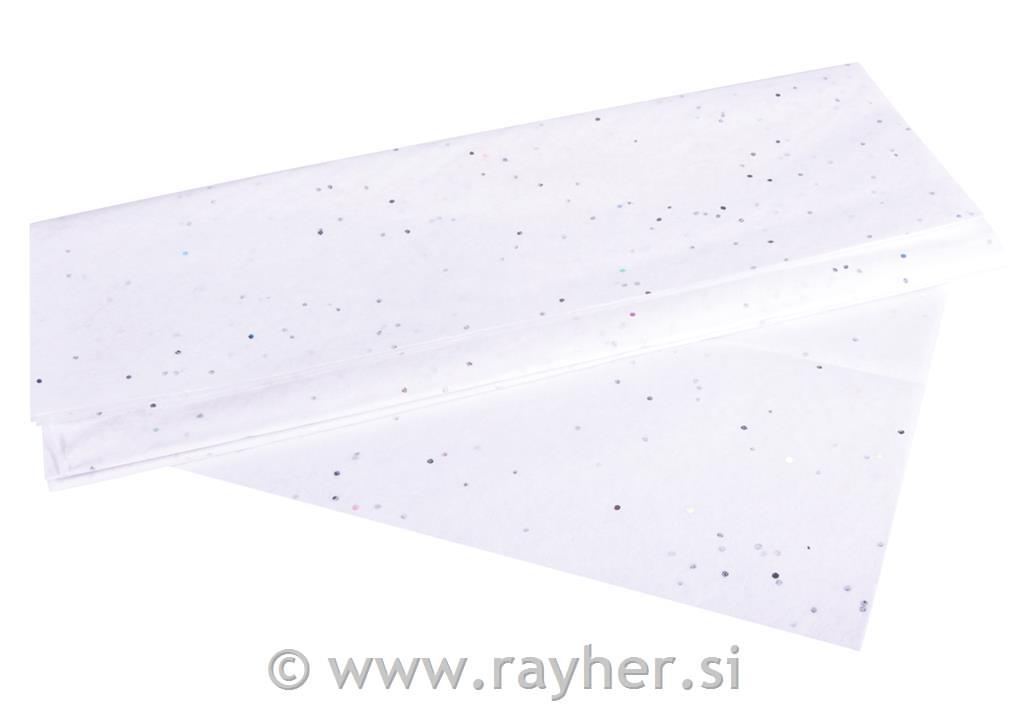 Svileni papir s blistanjem, 50x75cm, 17g