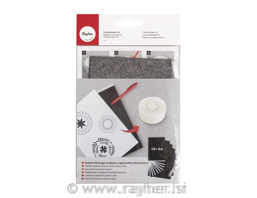 Transfer papir A4, set 10