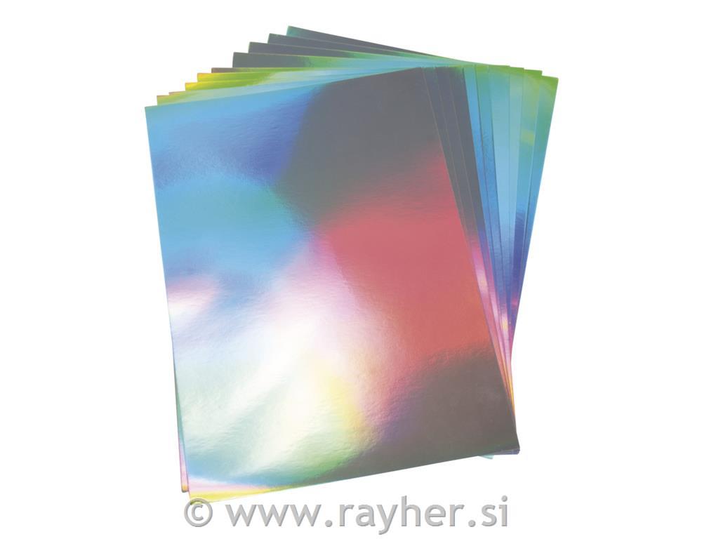 Karton A4 210g holograf.srebrne 10 kom