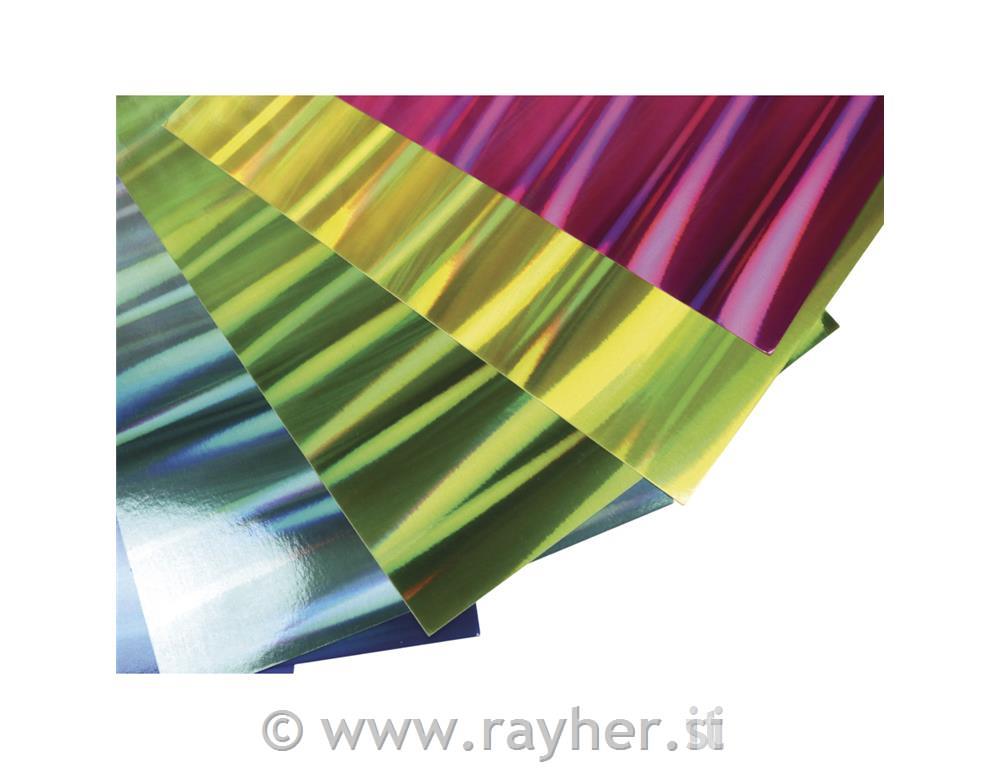 Karton A4 250g holograf.boje 8 kom