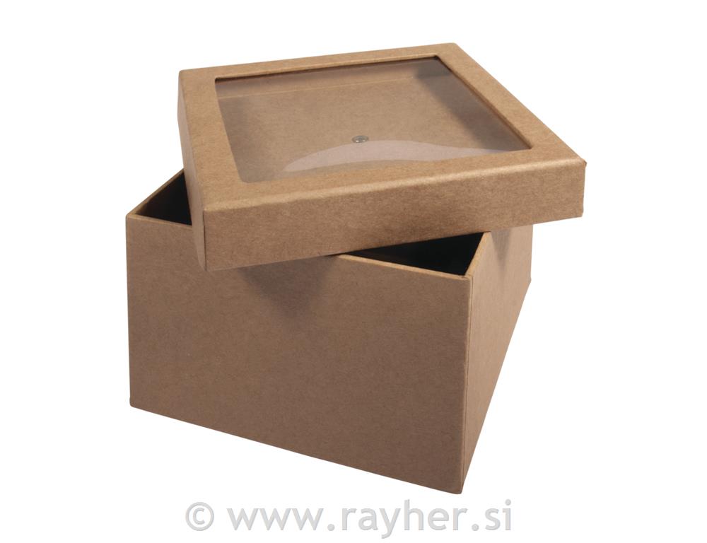 Kartonska kutija s „shaker“ poklopcem12,5x12,5x9 cm