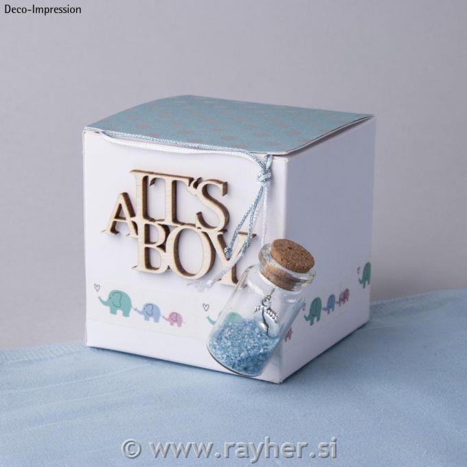 Sklopiva kartonska kutija 7,5cm, set 12bijela