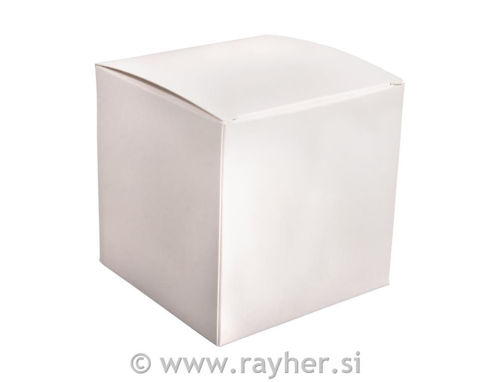 Foldable box10x10x10cm, set 6pcswhite