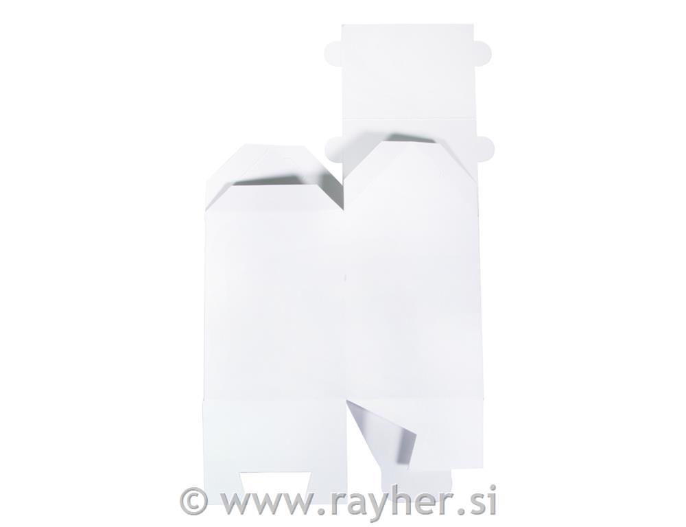 Folding box House7.5x7.5x14cm, set 12pcswhite