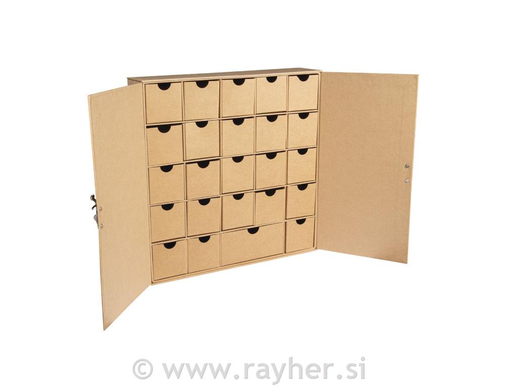 Papier-mâché Adv.-calendar set FSC Recyc