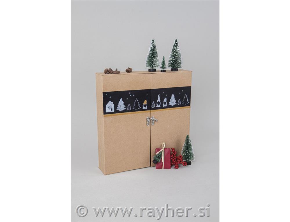 Papier-mâché Adv.-calendar set FSC Recyc