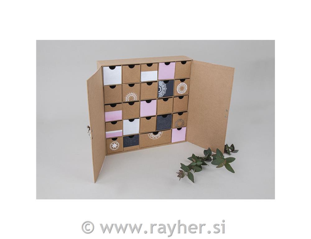 Papier-mâché Adv.-calendar set FSC Recyc