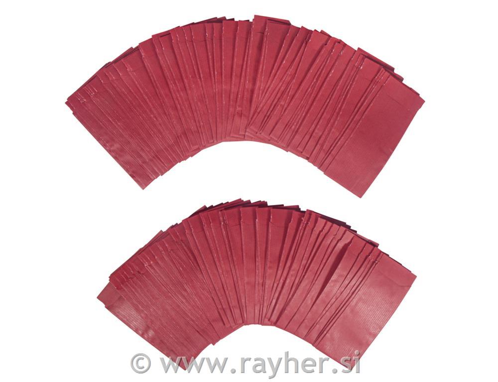 Mini papirna vrećica, bordo, 5,3x11,5 cm, 250 komada