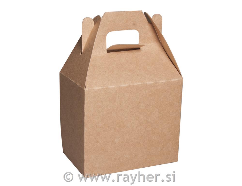 Poklon kutija, pogodna za prehrambene proizvode, 7.1x4.3x4.2cm, 4 kom