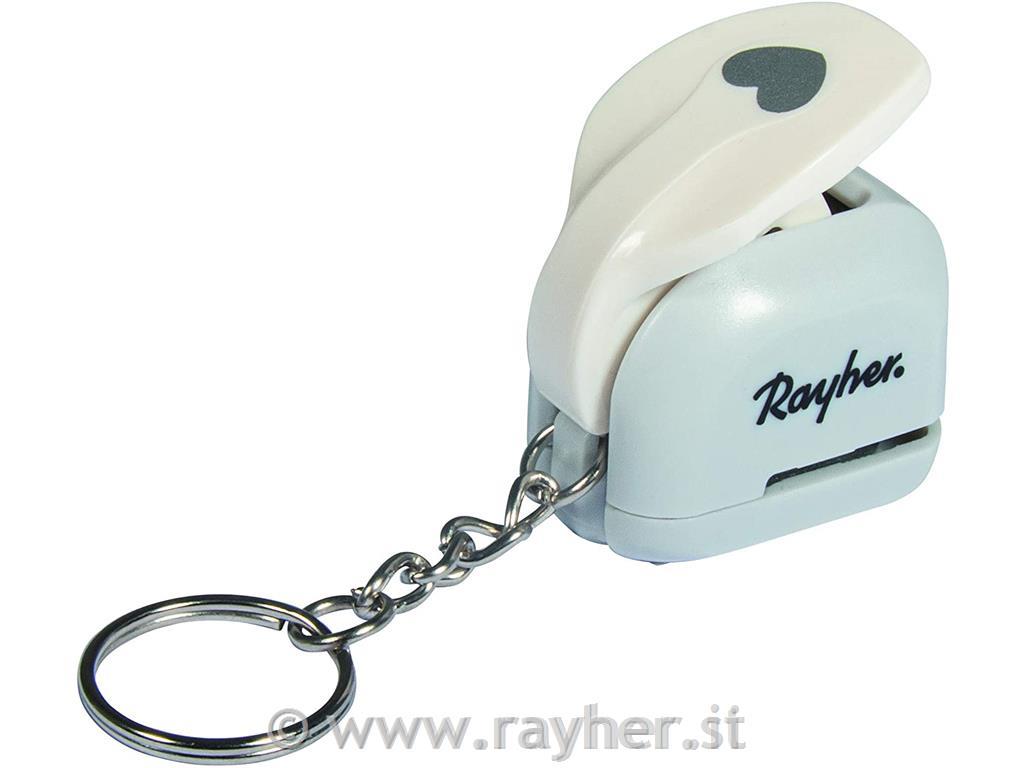 Probijač rupa mini privjesak, srce, 0.95cm