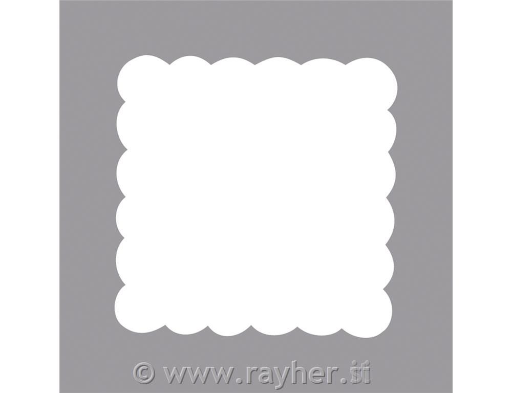 Probijač rupa: Kvadrat s bordurom, 2.7x2.7cm