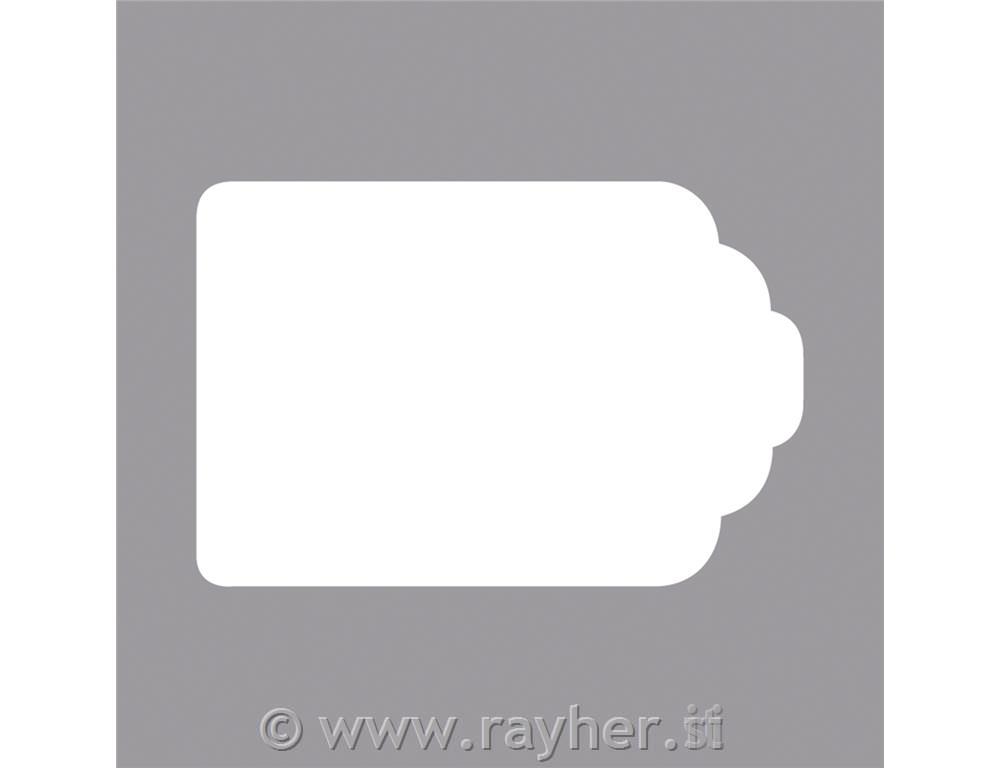 Motive puncher:Tag, 6.8x4.5cm, (3"), tab