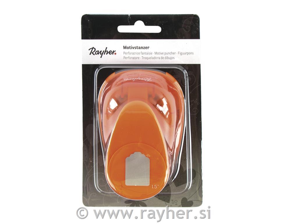 Motive puncher:Tag, 6.8x4.5cm, (3"), tab