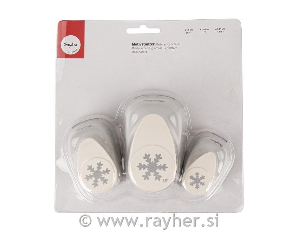 Probijač rupa Pahuljice, set 3