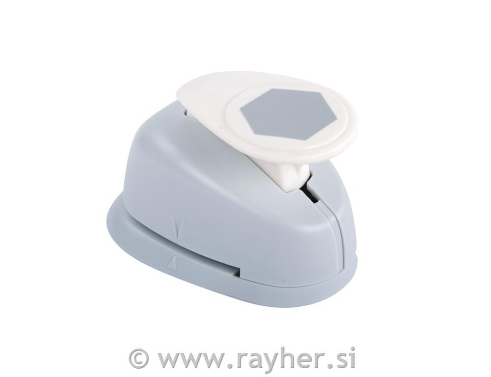 Motif-puncher: Hexagon, 2.54cm o(1"), tab-blister 1pc