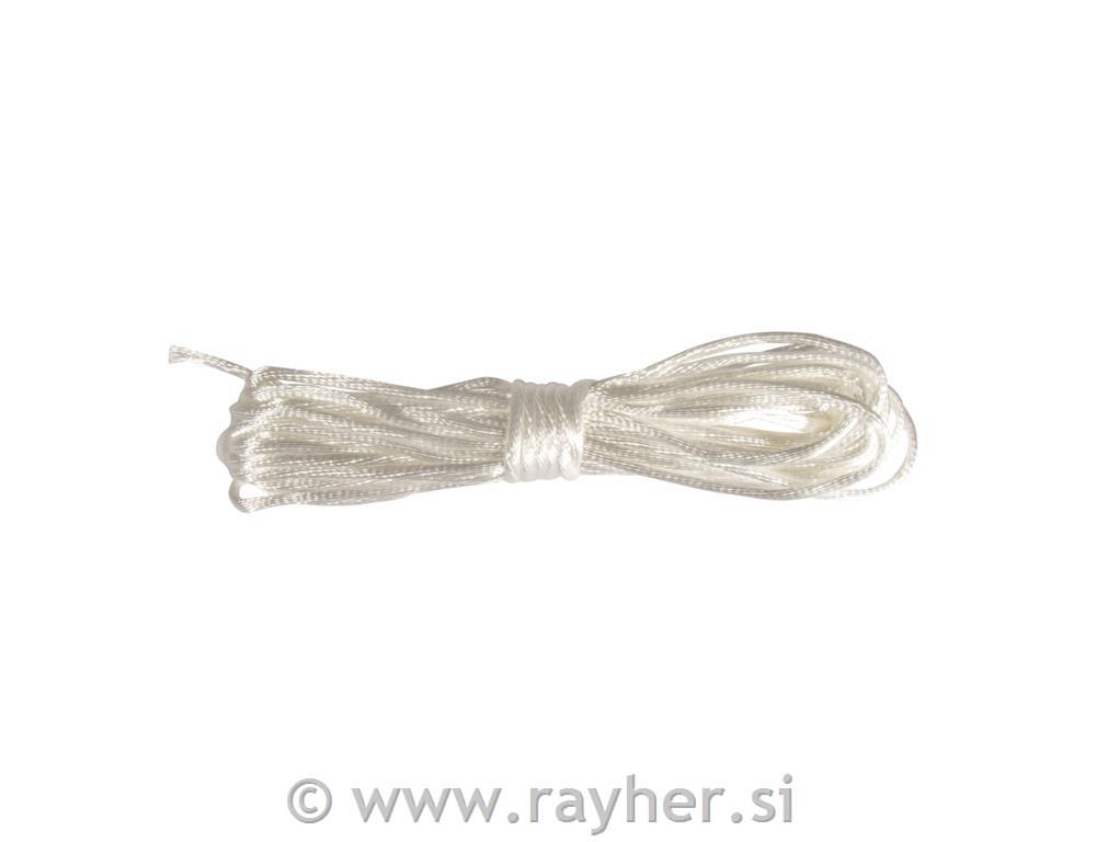 Vrvica Beading thread, 1.5mm, bela, 5m